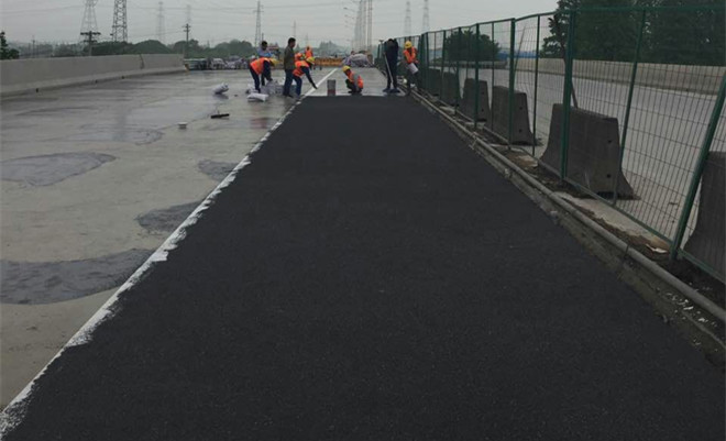 環氧地坪漆，水性地坪漆，地坪工程案例 - 太倉338國道彩色防滑路面，橋面防滑工程！